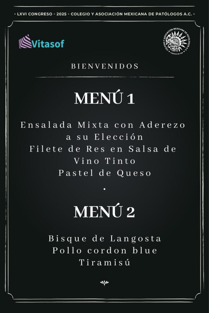 Menu Vitasof 1